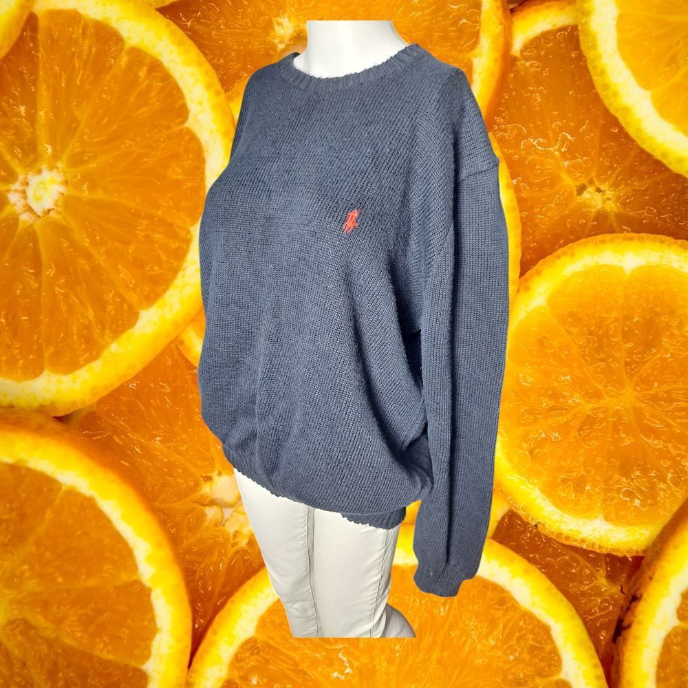 Polo Ralph Lauren Men's Cotton Knit Sweater Casual Crew Neck Pullover‎ XL